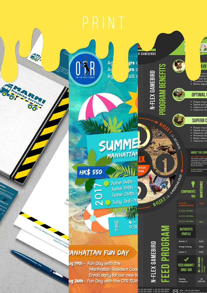 Paper Based Printing + Signage Production + Custom Branded Merchandise